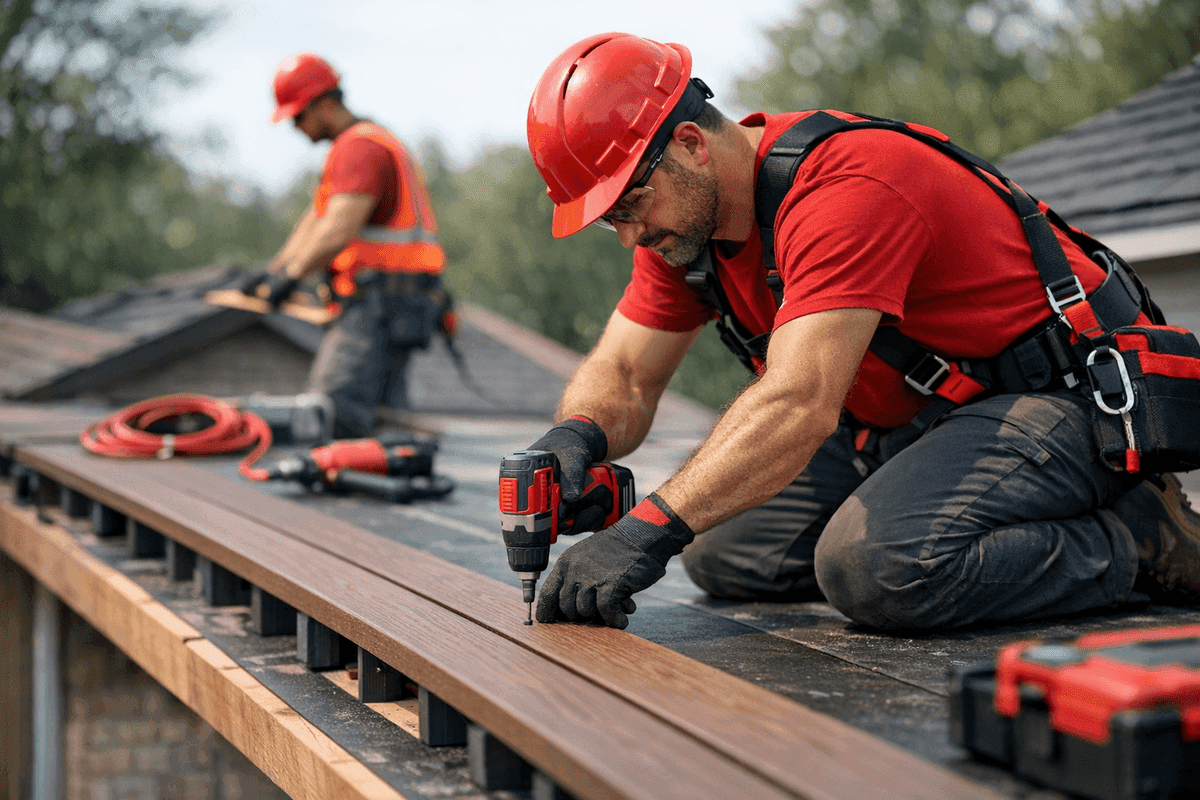 Decking service by Martin Roofing
