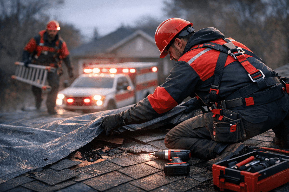 Emergency Services service by Martin Roofing
