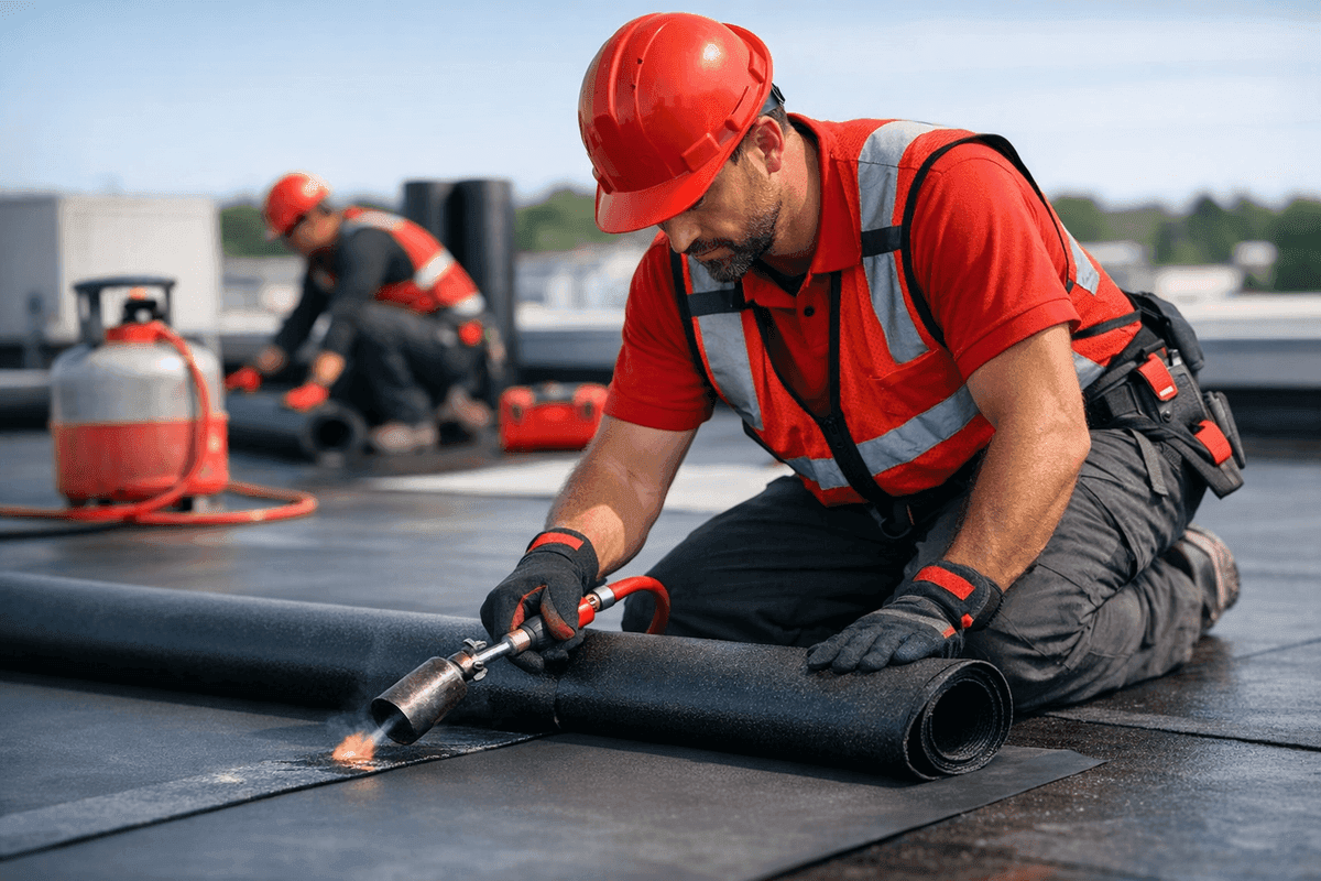 EPDM Roofing service by Martin Roofing