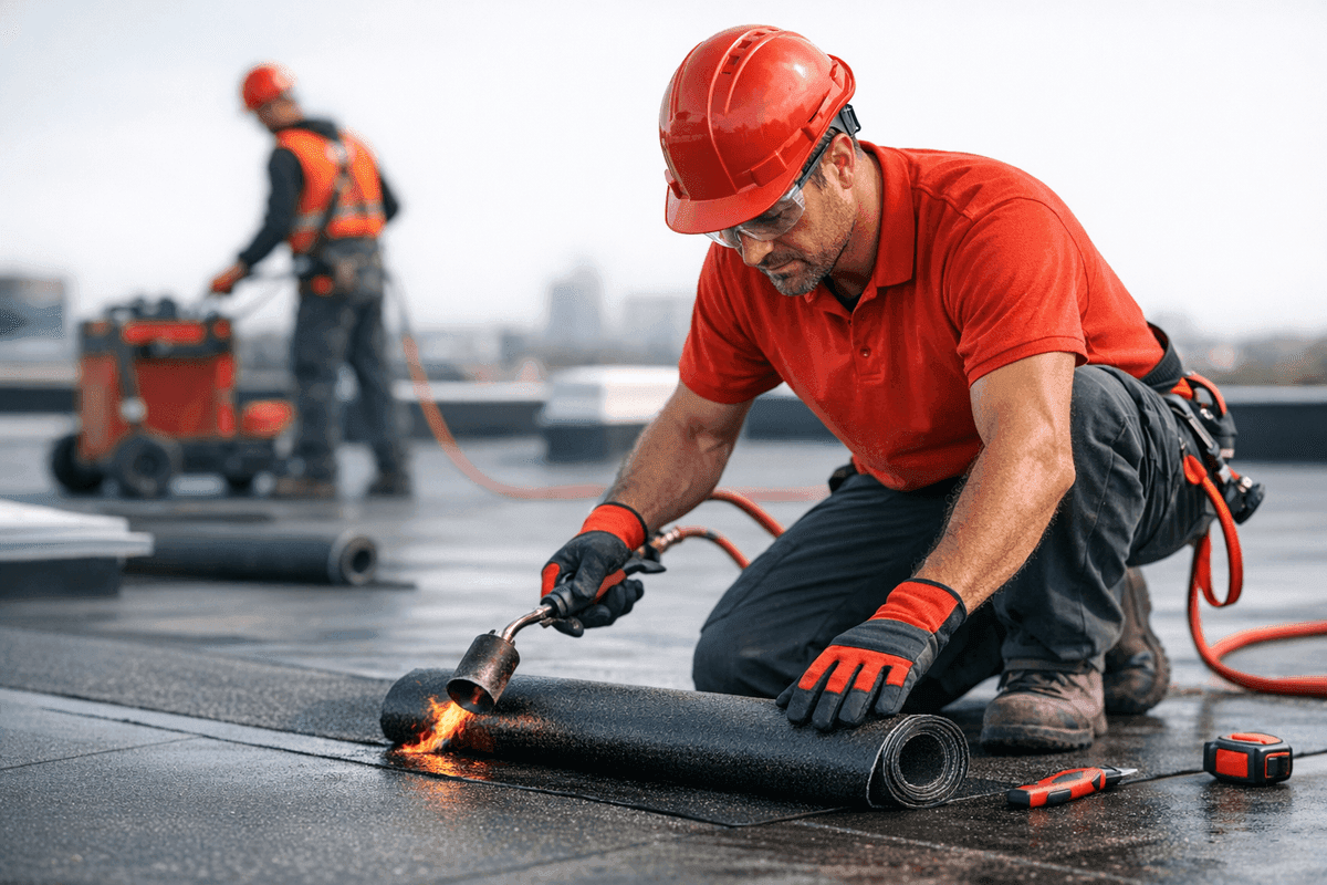 Flat Roofs service by Martin Roofing