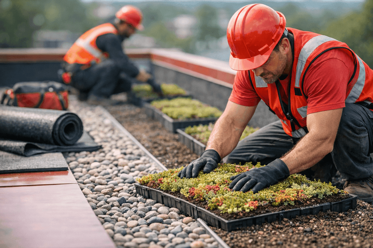 Green Roof Systems service by Martin Roofing