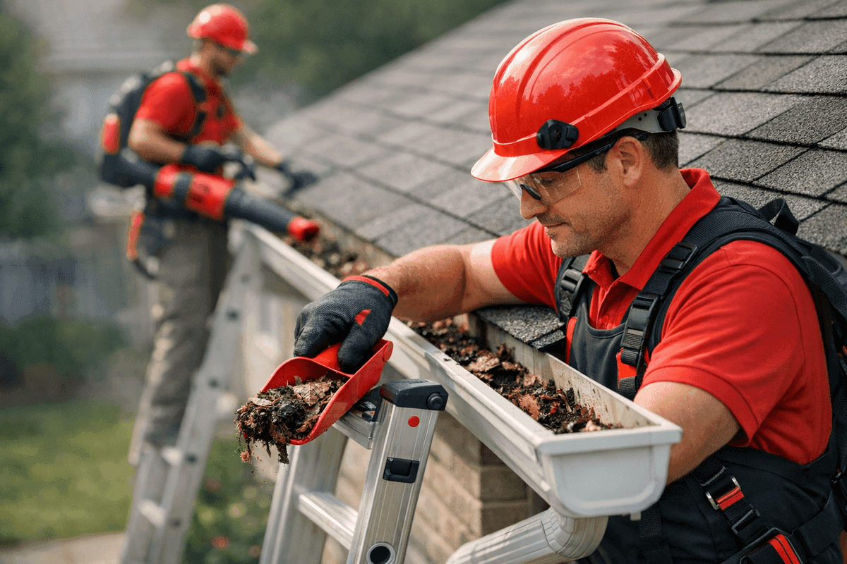 Gutter Cleaning service by Martin Roofing