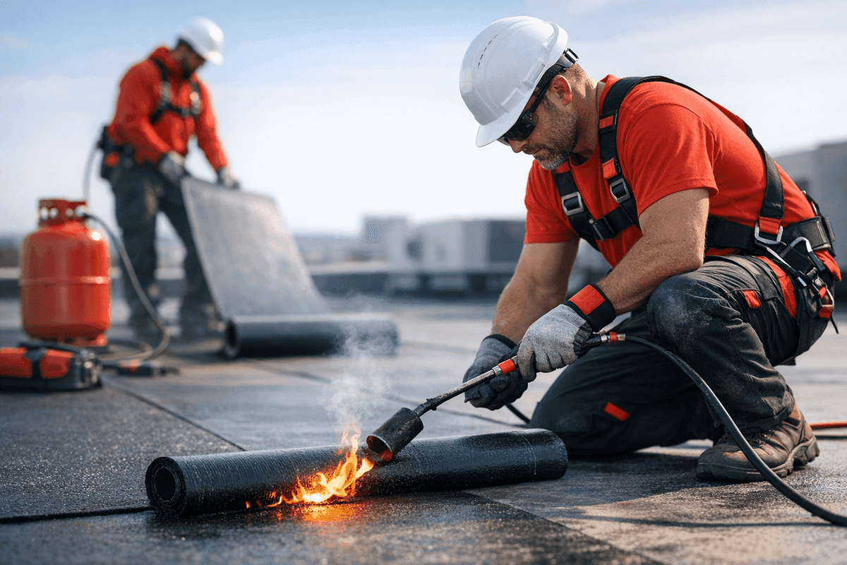 Modified Bitumen service by Martin Roofing
