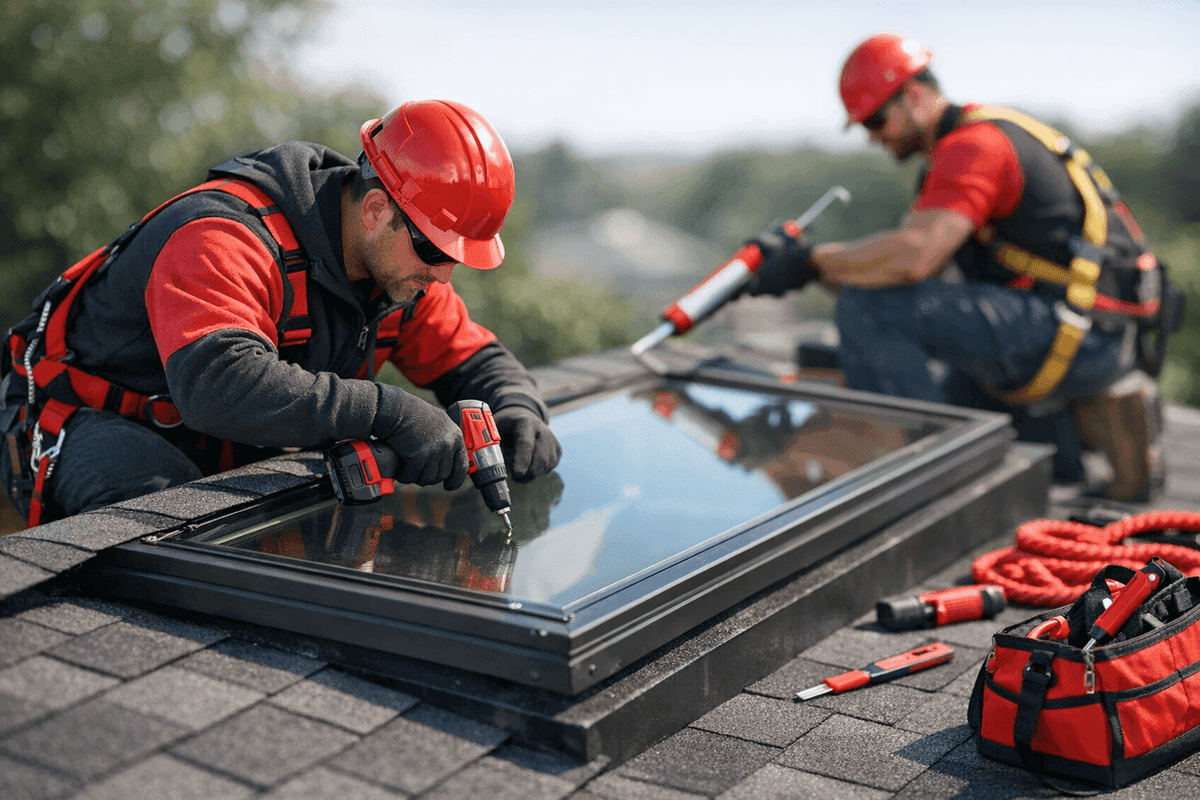 Skylight Repair service by Martin Roofing