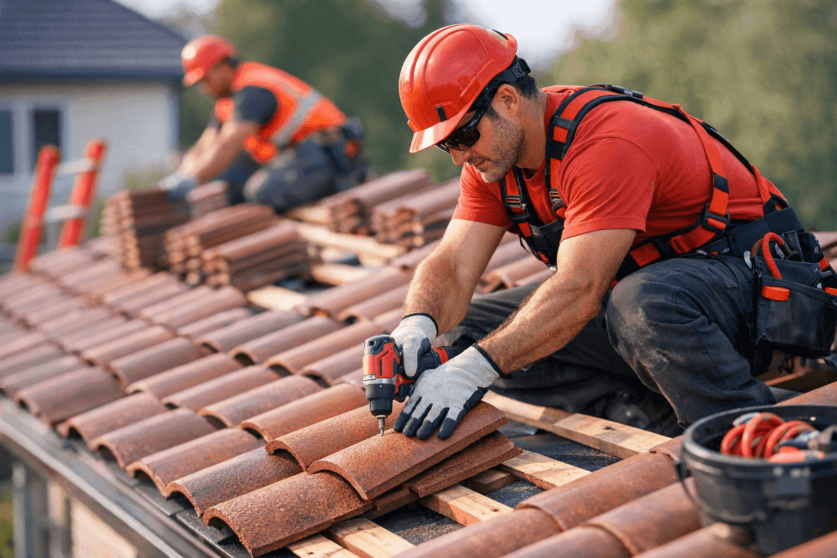 Tile Roofing service by Martin Roofing