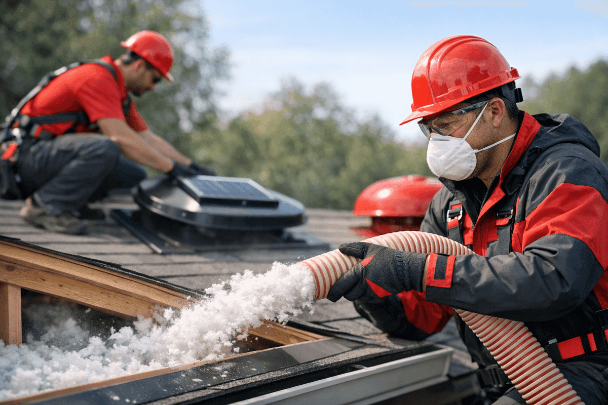 Ventilation & Insulation service by Martin Roofing